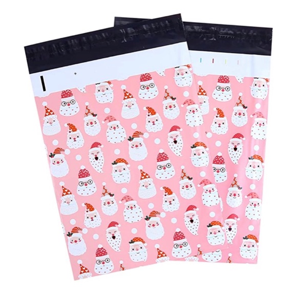 ๐ ๐
10 Pink Santa Face Christmas Poly Mailers Shipping Bags + 10 Stickers Set - Picture 2 of 7